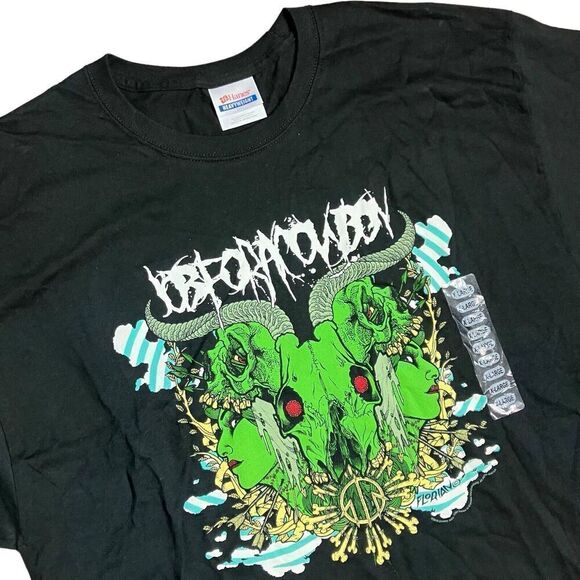 Job For A Cowboy Shirt Men's XL Black 2010 Music Florian Metal Rock Band Concert - Picture 1 of 7